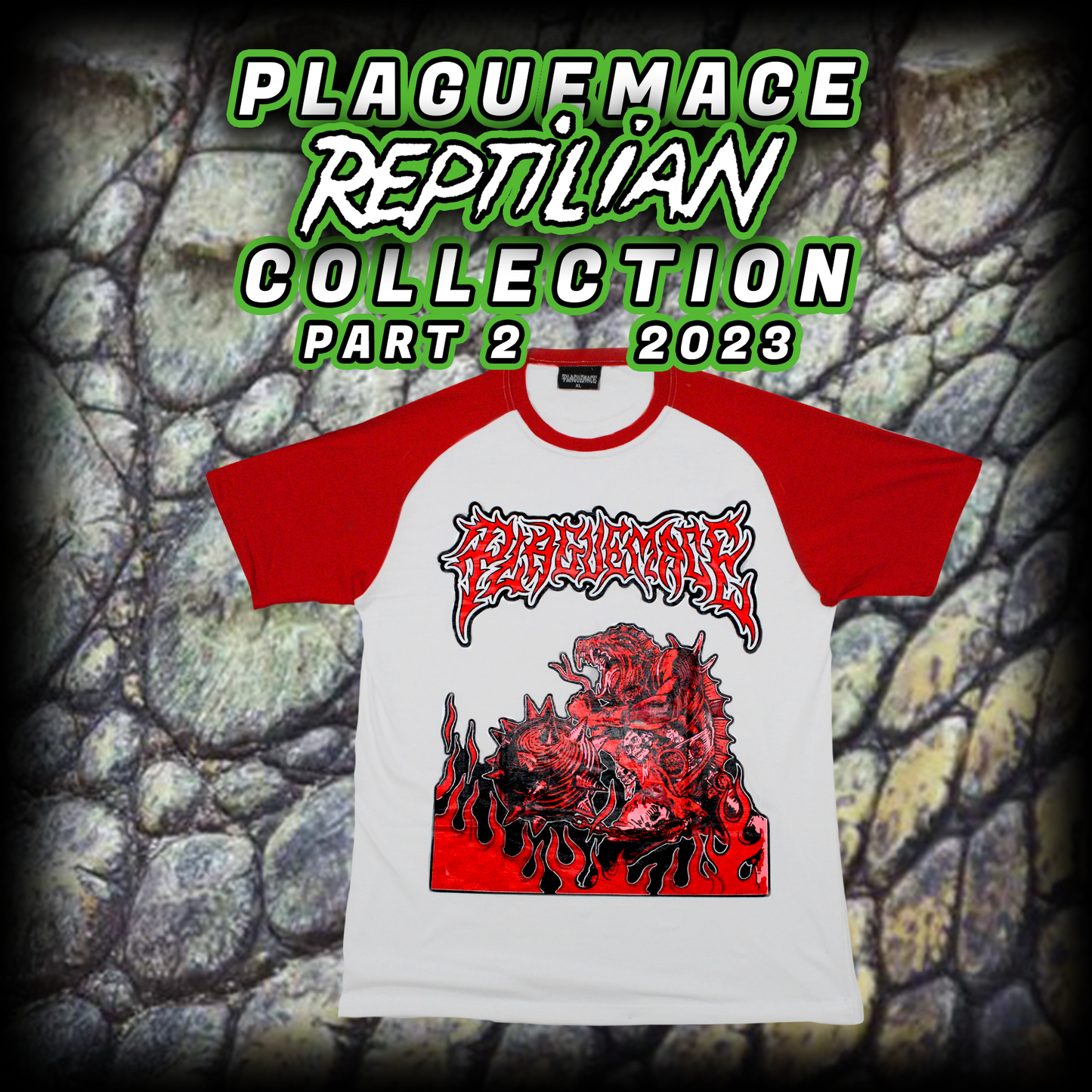 BASEBBALL TEE REPTILIAN WARLORDS