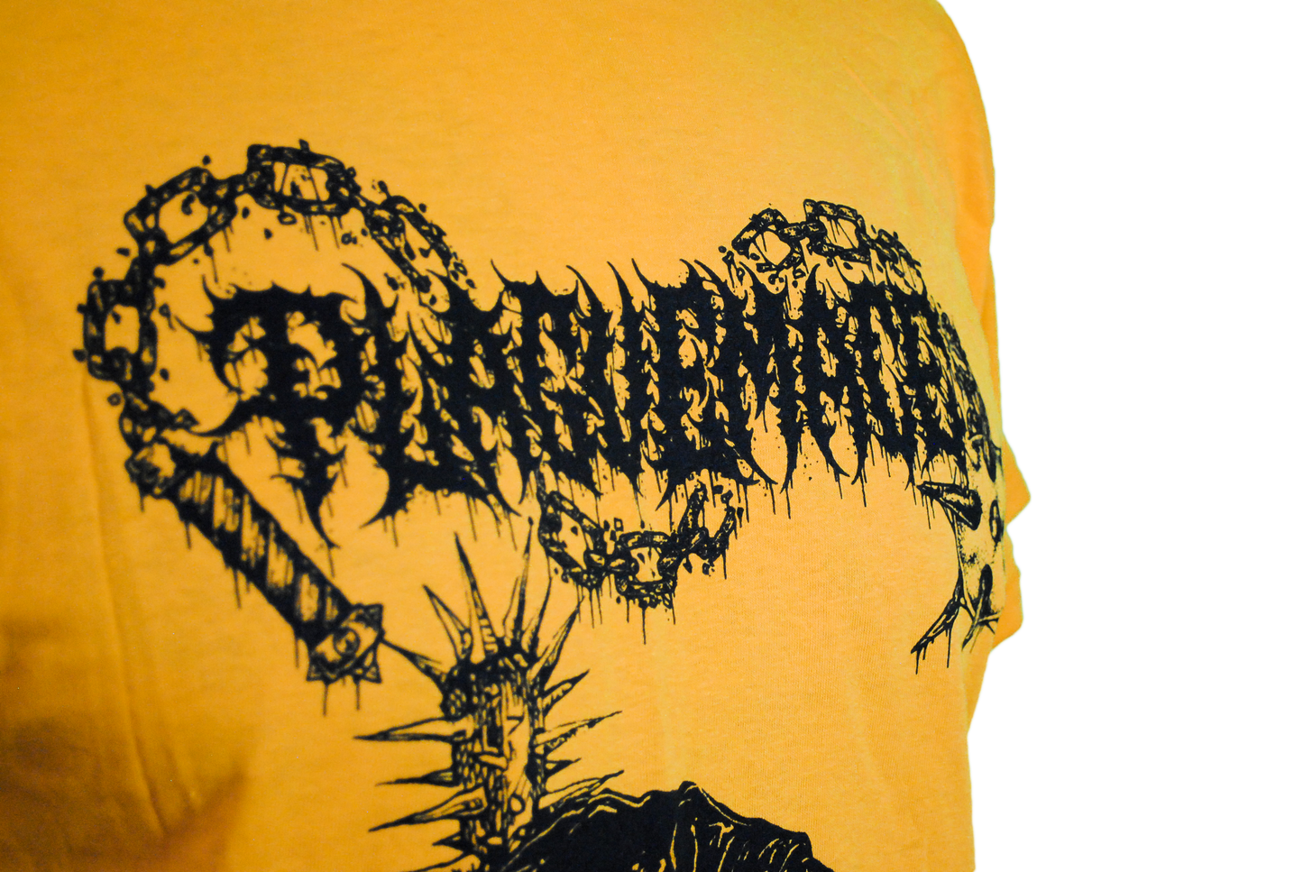 PLAGUEFACE T-SHIRT YELLOW